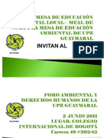 Agenda Foro Ambiental 2