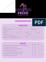 Documento Ficha Anamnese Personal Trainer Roxo