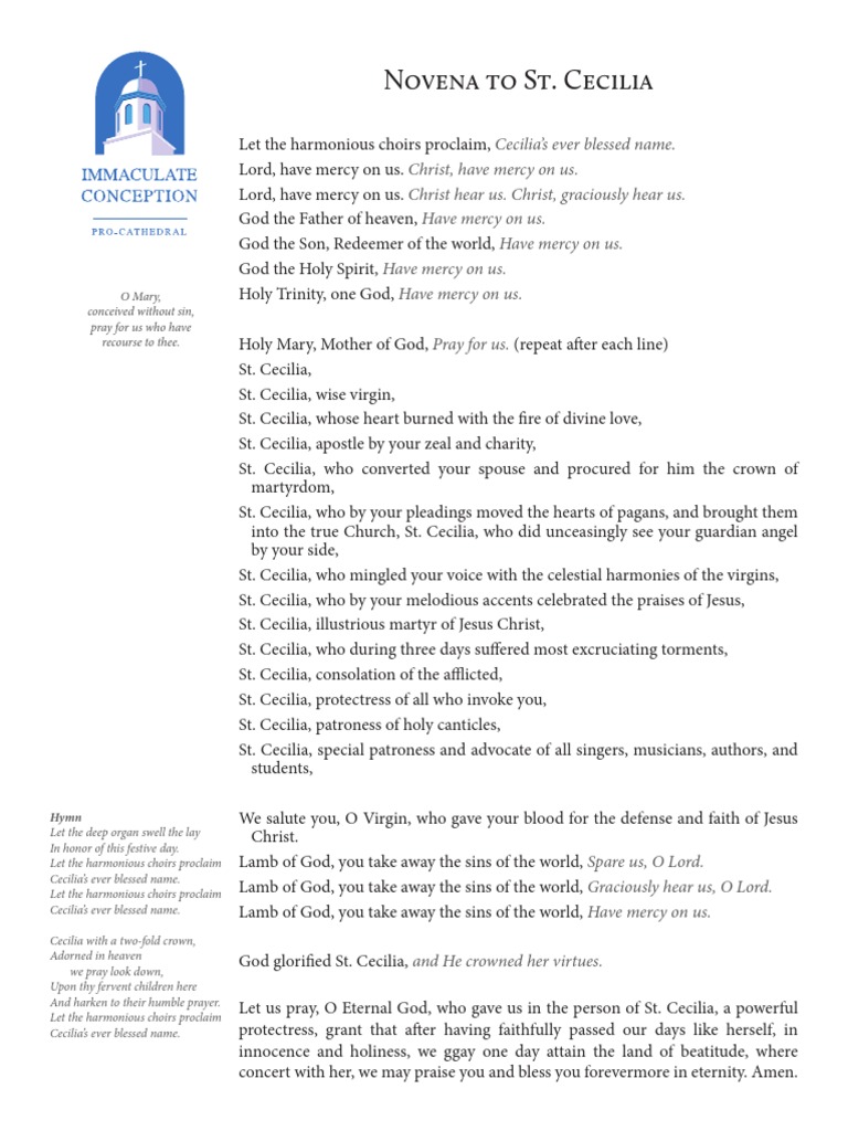 Novena ST Cecilia 2 PDF
