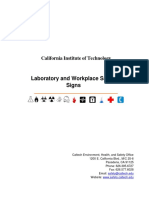 Laboratory and Workplace Safety Signs