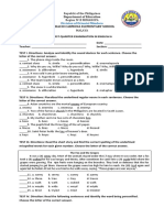 Periodical Test - ENGLISH 6 - Quarter 1