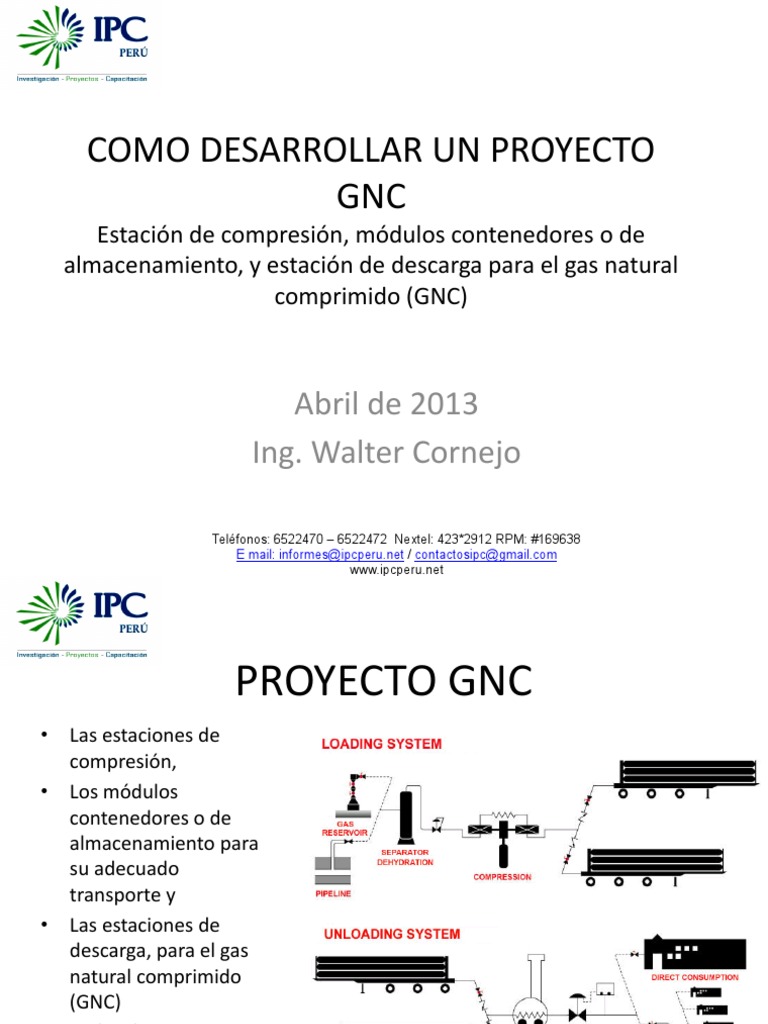 Proyecto de Estaciones GNC y Gas Natural | PDF | Gas natural ...