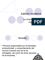 01 03 Admon Moderna 2 La Empres Como Organizcion HM