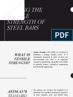 Testing The Tensile Strength of Steel Bars