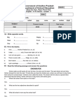 English Written Test 6-10