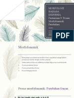 Morfofonemik Perubahan Fonem