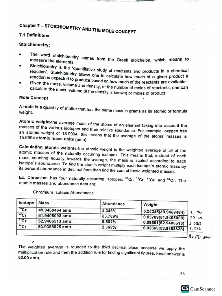 Chemistry Chapter 7 | PDF