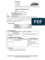 Informe de Levantamiento de Observacion de Naumatico de Repuesto TMP 022-011