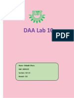 DAA Lab 10