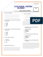 Control de Calidad de Historia 5º Ivb