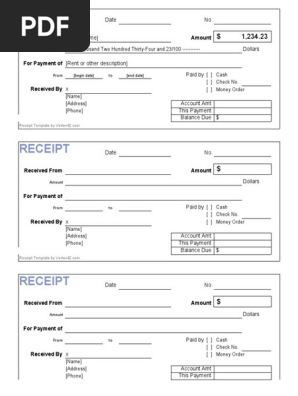 cash receipt
