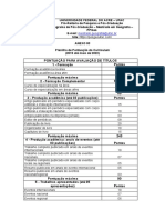 UFAC Mestrado em Geografia planilha pontuação currículo