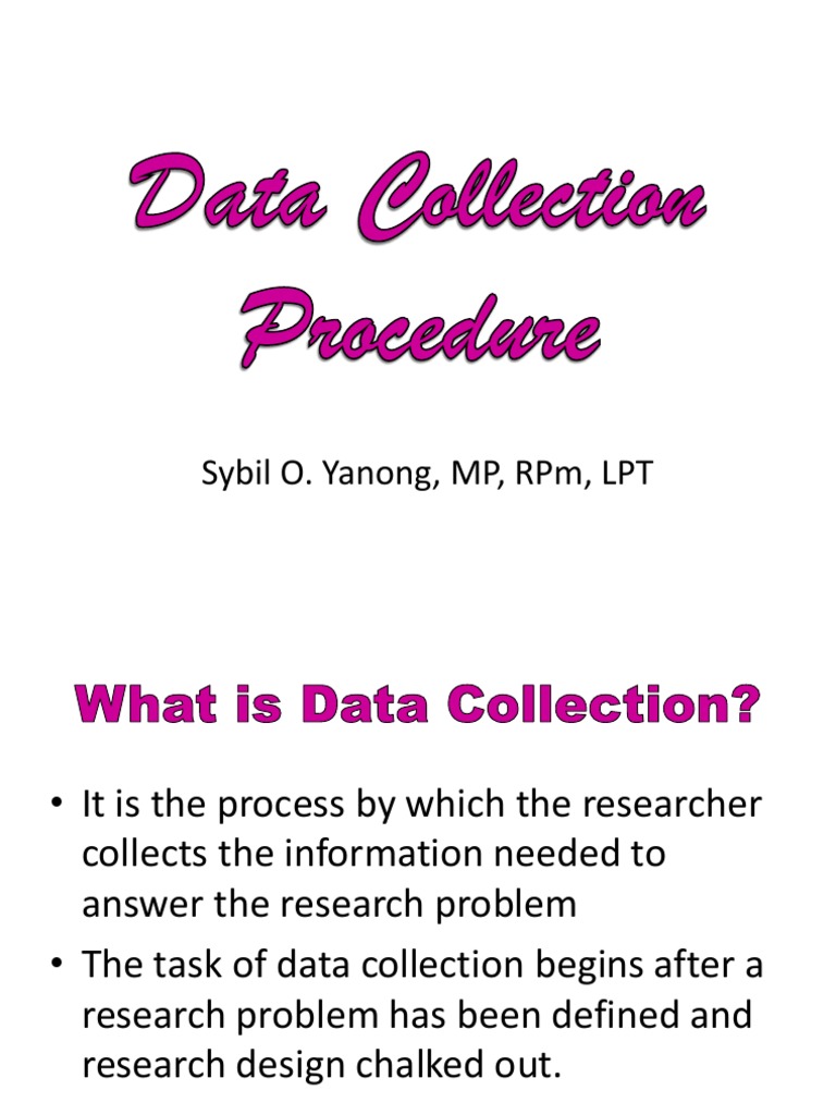 Data Collection Procedure Download Free PDF Questionnaire Cognition