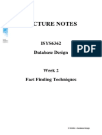 Lecture Notes: ISYS6362 Database Design