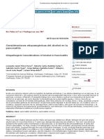 Alcohol en La Pancreatitis