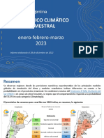 Pronostico Climatico Trimestral 012023