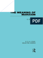 G. D. H. Cole - The Meaning of Marxism-Routledge Library Editions (1948)