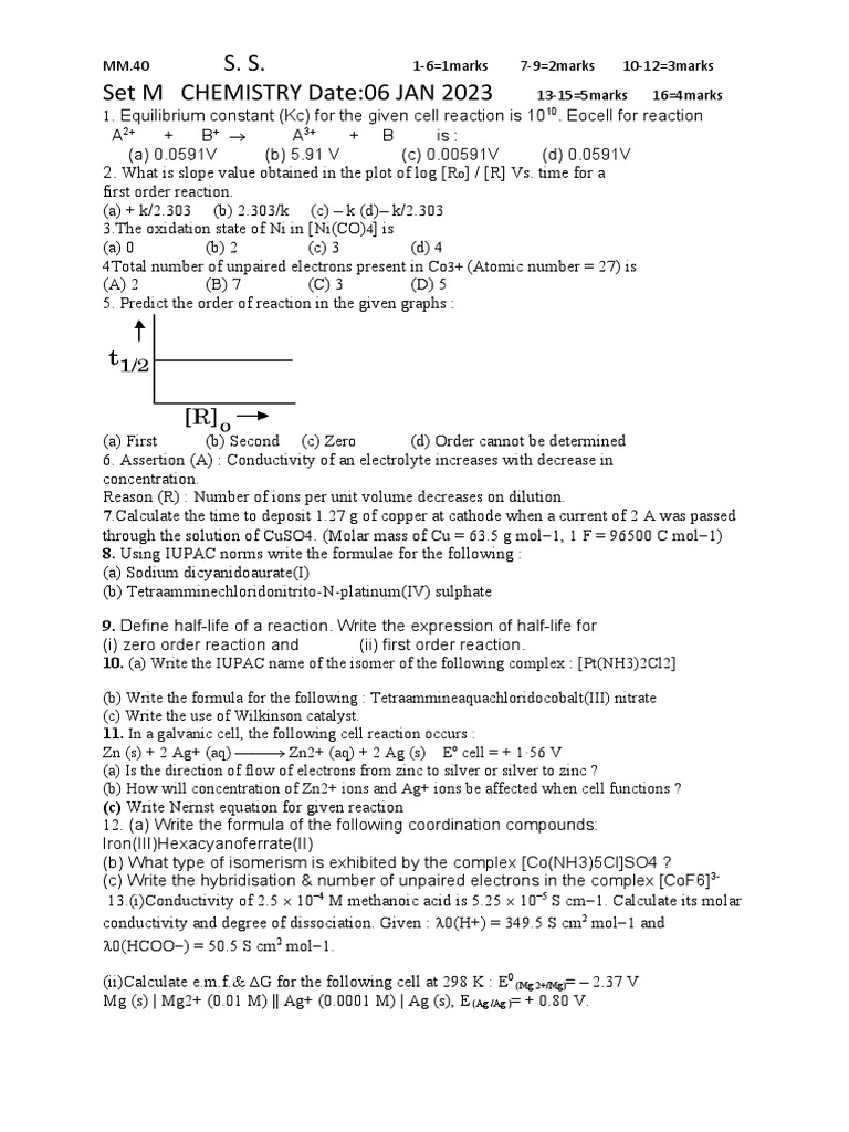 Electro Coordination Set M PDF Coordination Complex