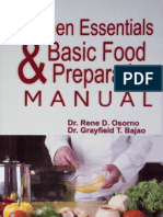 Kitchen Essentials & Basic Food Preparation Manual by Osorno Et Al, 2019