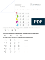 08 Fraction Activity Sheets