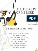 All There Is of Me Lord