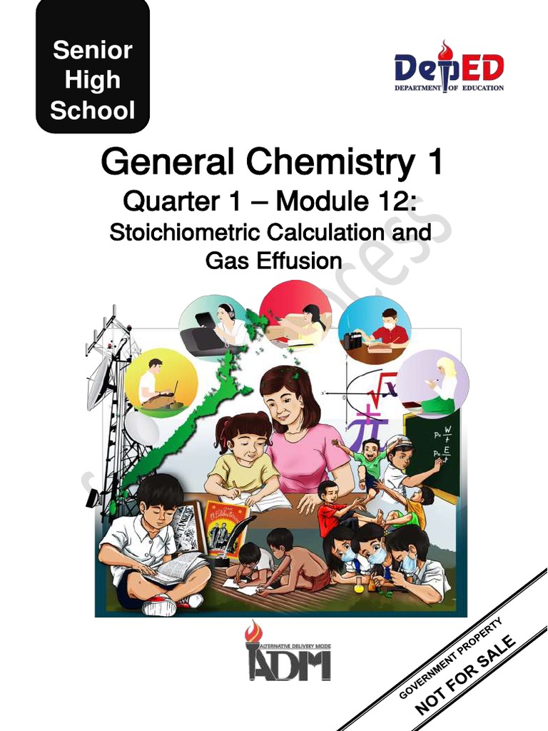 Senior General Chemistry 1 Q1 M12 For Printing PDF Stoichiometry
