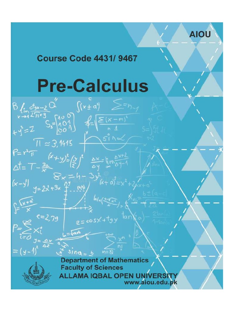 Pre-Calculus Course Overview 4431 | PDF | Function (Mathematics) | Numbers