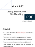 ADYPU Unit V - VI Array - Structure - FileHandling C Program