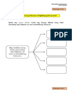 Araling Panlipunan Performance Task