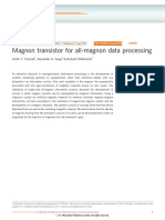 Magnon Transistor For All-Magnon Data Processing