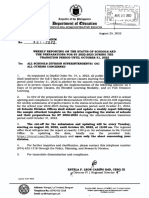 RM - No. - 437 - S. - 2022 Weekly Reporting On The Status of Schools and The Prepartions For SY 2022-2023 During The Transition Period Until October 31, 2022