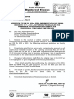 rm_no._236_s._2021 Addendum to RM No. 203, s. 2021, Implementation of DepEd Order No. 017, s. 2021, Extending the Deadline for Submissio of Supporting Documents for Provisional Compliance Certificate