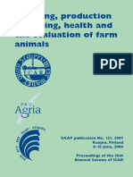 Breeding, Production Recording, Health and The Evaluation of Farm Animals