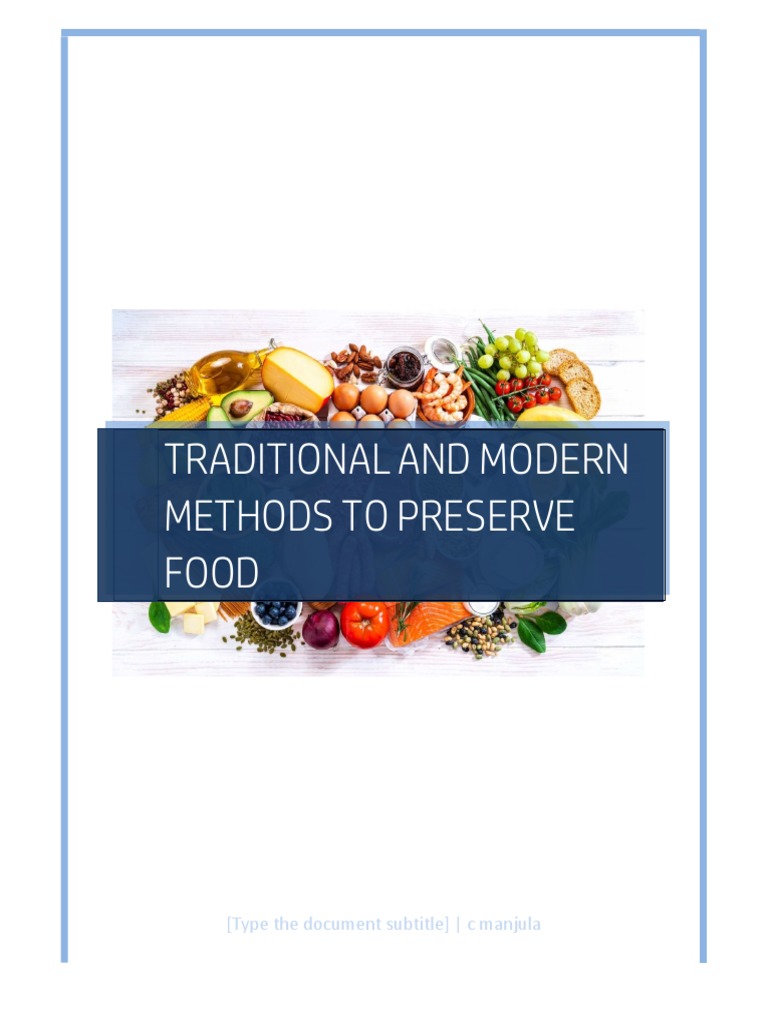 Booklet On Food Preservation Pdf Fruit Preserves Food Industry