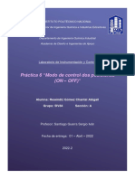 Práctica 6. Modo de Control Dos Posiciones (ON-OFF)