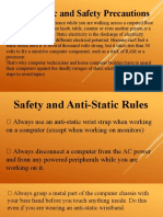 Anti-Static Safety Precautions for Computer Components