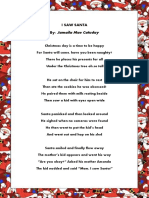 english poem i saw santa