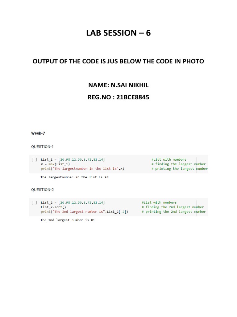 Python Practice Problems - 2 | PDF
