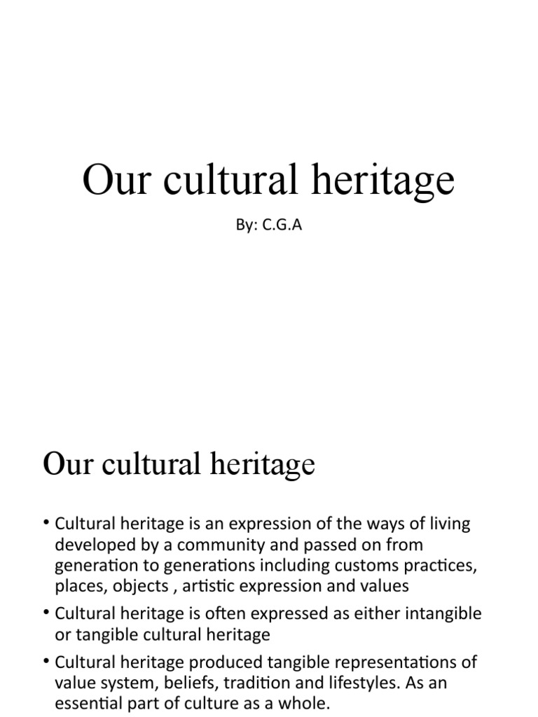 Our Cultural He Wps Office Pdf Cultural Heritage Archaeology