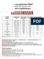 Rate Card Bihoreanul 2017