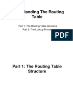 Understanding The Routing: Part 1: The Routing Table Structure Part 2: The Lookup Process