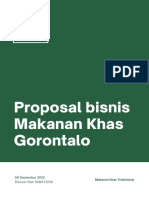 Proposal Bisnis Makanan Khas Gorontalo Lemet