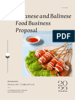 Javanese and Balinese Food Business Proposal