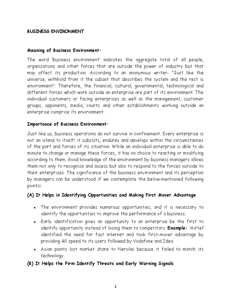 Business Environment Notes 2021 | PDF | Inflation | Supply Chain
