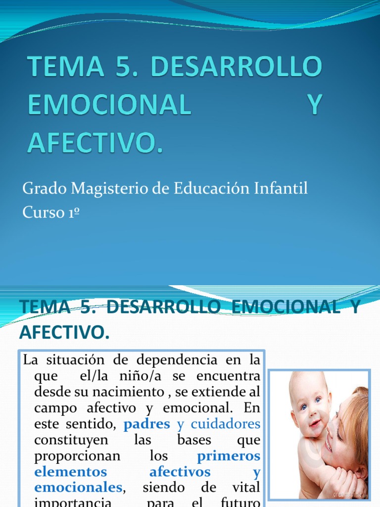 Apegos y desarrollo emocional infantil | PDF | Teoría de apego | Las ...