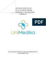 Notulensi Rapat Komite Medik 5 Oktober 2022