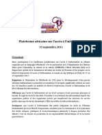 APAI-Declaration-French Plateforme  Africaine  Sur  l’Accès  à  l’Information