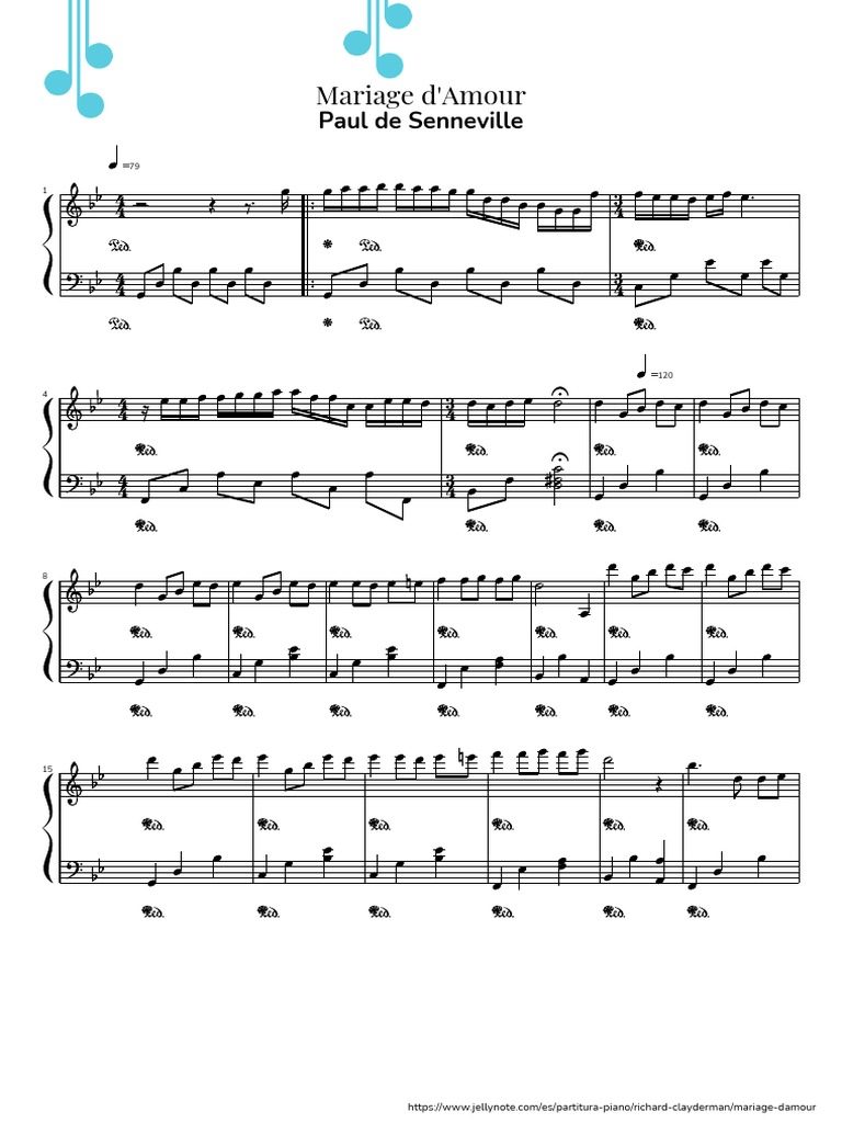 Paul de Senneville - Mariage D'amour | PDF