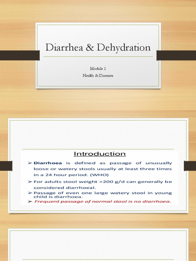 Diarrhea & Dehydration PDF