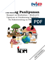 Ap9 - Q4 - Module8 - Ugnayan at Patakarang Anlabas N Nakatutulong Sa Pilipinas - Corrected